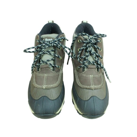 LL Bean Storm Chaser Brown Leather Lace Up Waterproof Hiking Boots Size 9.5 M - Picture 5 of 9